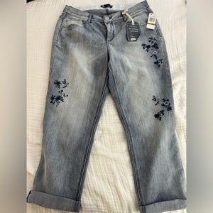 NEW Democracy Jeans with embroidery.